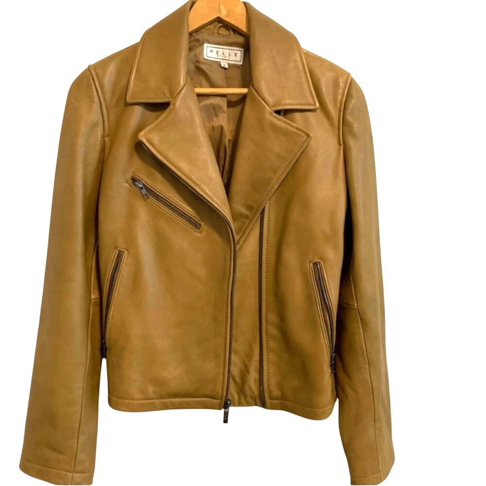 Pelle Studio Caramel Brown Genuine Leather Jacket